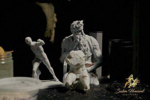 Thinking of the great sculptors