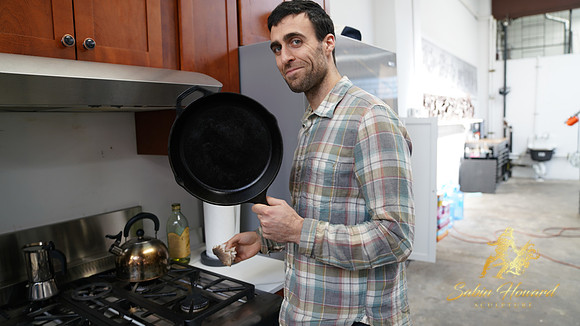 Charlie cooking
