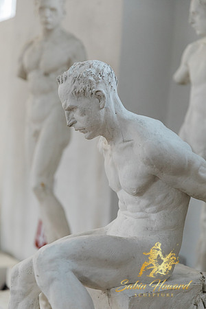 Sabin sculptures, in plaster