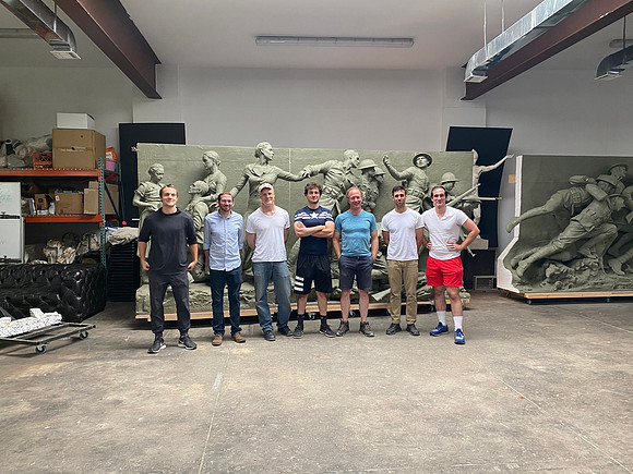 Some of the boys from the studio