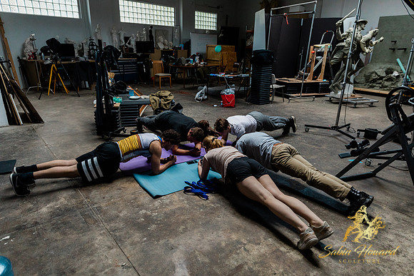 Holding plank
